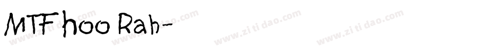 MTF Hoo Rah字体转换